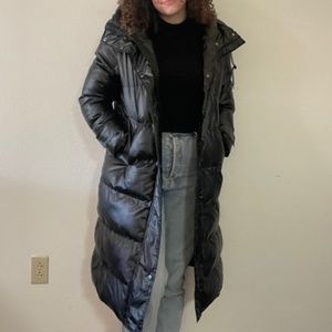 Black Long Puffer Coat